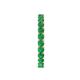 5 - Audrey 3.40 mm Emerald U Prong Eternity Band 