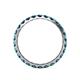 4 - Audrey 3.40 mm Blue Diamond U Prong Eternity Band 