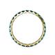 4 - Audrey 3.40 mm Blue Diamond U Prong Eternity Band 