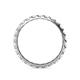 4 - Audrey 3.40 mm White Sapphire U Prong Eternity Band 
