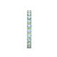 5 - Audrey 3.40 mm Aquamarine U Prong Eternity Band 