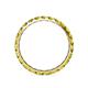4 - Audrey 3.40 mm Yellow Diamond U Prong Eternity Band 