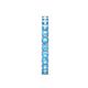 5 - Audrey 3.40 mm Blue Topaz U Prong Eternity Band 