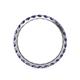 4 - Audrey 3.40 mm Iolite U Prong Eternity Band 