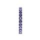 5 - Audrey 3.40 mm Iolite U Prong Eternity Band 