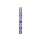 5 - Audrey 3.40 mm Tanzanite and Diamond U Prong Eternity Band 