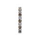5 - Audrey 3.40 mm Smoky Quartz and Diamond U Prong Eternity Band 