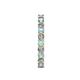 5 - Audrey 3.40 mm Aquamarine and Diamond U Prong Eternity Band 