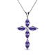 1 - Ife Petite Iolite Cross Pendant 