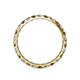 4 - Audrey 3.40 mm Smoky Quartz and Diamond U Prong Eternity Band 