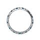 4 - Audrey 3.40 mm London Blue Topaz and Diamond U Prong Eternity Band 