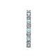 5 - Audrey 3.40 mm Aquamarine and Diamond U Prong Eternity Band 