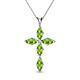 1 - Ife Petite Peridot Cross Pendant 