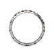 4 - Audrey 3.40 mm Smoky Quartz and Lab Grown Diamond U Prong Eternity Band 
