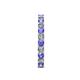 5 - Audrey 3.40 mm Tanzanite and Lab Grown Diamond U Prong Eternity Band 