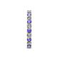 5 - Audrey 3.40 mm Tanzanite and Lab Grown Diamond U Prong Eternity Band 