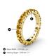 4 - Audrey 3.80 mm Citrine U Prong Eternity Band 