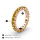 4 - Audrey 3.80 mm Citrine U Prong Eternity Band 