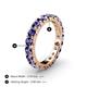 4 - Audrey 3.80 mm Iolite U Prong Eternity Band 