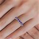 5 - Audrey 3.80 mm Iolite U Prong Eternity Band 