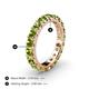 4 - Audrey 3.80 mm Peridot U Prong Eternity Band 
