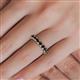 5 - Audrey 3.80 mm Black Diamond U Prong Eternity Band 