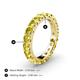 4 - Audrey 3.80 mm Yellow Sapphire U Prong Eternity Band 
