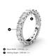 4 - Audrey 3.80 mm White Sapphire U Prong Eternity Band 