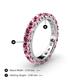 4 - Audrey 3.80 mm Pink Tourmaline U Prong Eternity Band 