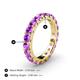 4 - Audrey 3.80 mm Amethyst U Prong Eternity Band 
