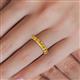 5 - Audrey 3.80 mm Citrine U Prong Eternity Band 