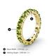 4 - Audrey 3.80 mm Peridot U Prong Eternity Band 