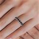 5 - Audrey 3.80 mm Black Diamond U Prong Eternity Band 