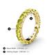 4 - Audrey 3.80 mm Yellow Diamond U Prong Eternity Band 