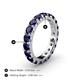 4 - Audrey 3.80 mm Blue Sapphire U Prong Eternity Band 