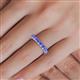5 - Audrey 3.80 mm Tanzanite U Prong Eternity Band 