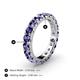 4 - Audrey 3.80 mm Iolite U Prong Eternity Band 