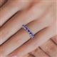 5 - Audrey 3.80 mm Iolite U Prong Eternity Band 