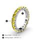4 - Audrey 3.80 mm Yellow Sapphire U Prong Eternity Band 