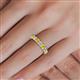 6 - Audrey 3.80 mm Yellow Sapphire and Diamond U Prong Eternity Band 