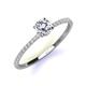 3 - Hannah 6.00 mm Classic Round Diamond Engagement Ring 
