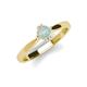 4 - Isla 5.00 mm Round  Opal Solitaire Engagement Ring  