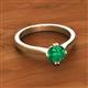 2 - Isla 6.00 mm Round Emerald Solitaire Engagement Ring  