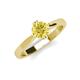 3 - Isla 6.00 mm Round Yellow Sapphire Solitaire Engagement Ring  