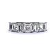 1 - Aria Emerald Cut Lab Grown Diamond and Asscher Cut Diamond 7 Stone Wedding  Band 
