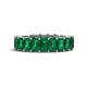 1 - Kerry 6x4 mm Emerald Cut Emerald Side Gallery Work Eternity Band 
