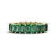 1 - Kerry 6x4 mm Emerald Cut Lab Created Alexandrite Side Gallery Work Eternity Band 