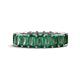 1 - Kerry 6x4 mm Emerald Cut Lab Created Alexandrite Side Gallery Work Eternity Band 