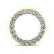 5 - Lucida 3.40 mm Round Yellow Sapphire U Prong Eternity Band 