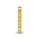 6 - Lucida 3.40 mm Round Yellow Sapphire U Prong Eternity Band 